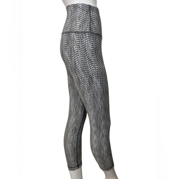 lululemon Wunder Under HR  25” Tight Sz 12 Arrow Jacquard Dark Olive Grey Sage - Picture 5 of 9